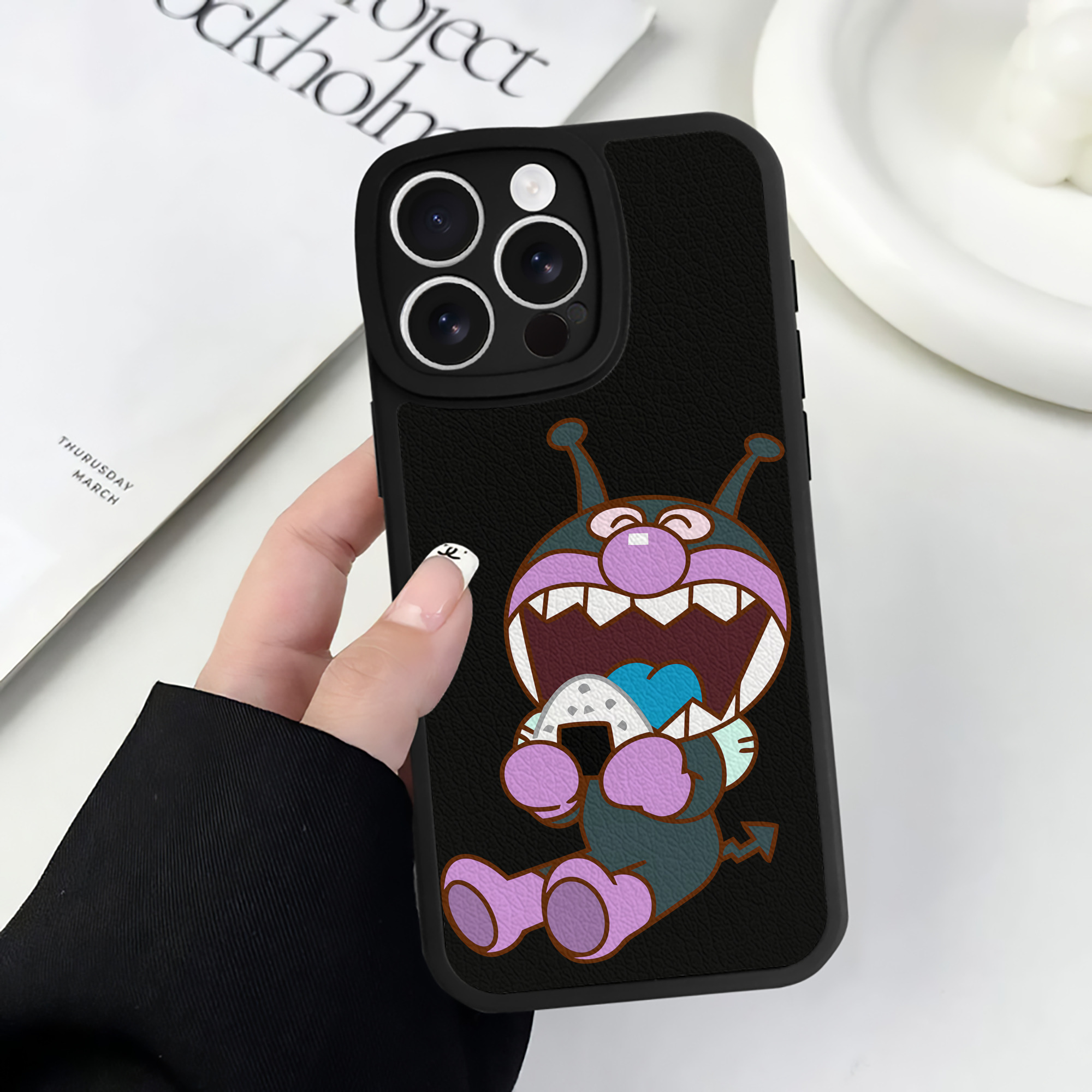 （画像用） アンパンマン Anpanman 【iPhone 16シリーズ対応】シリコンスマホケース（レザー調） 材質：シリコン